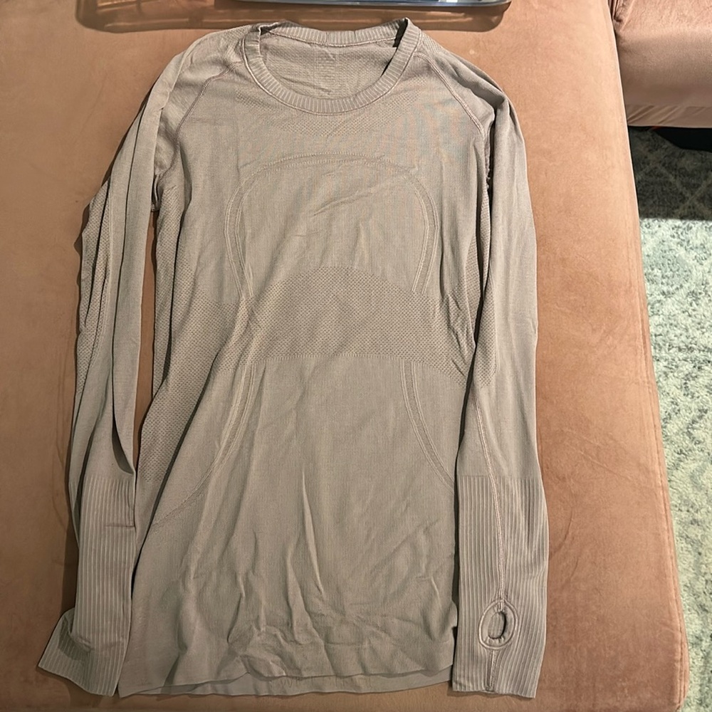 Pink lululemon long sleeve